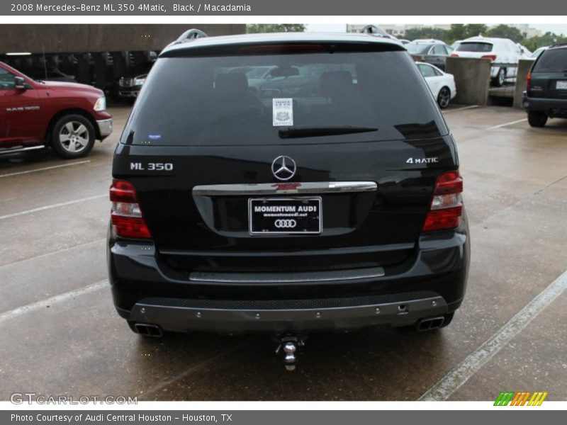 Black / Macadamia 2008 Mercedes-Benz ML 350 4Matic