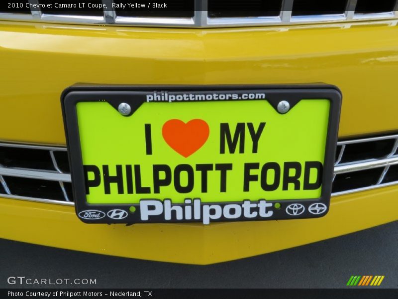 Rally Yellow / Black 2010 Chevrolet Camaro LT Coupe