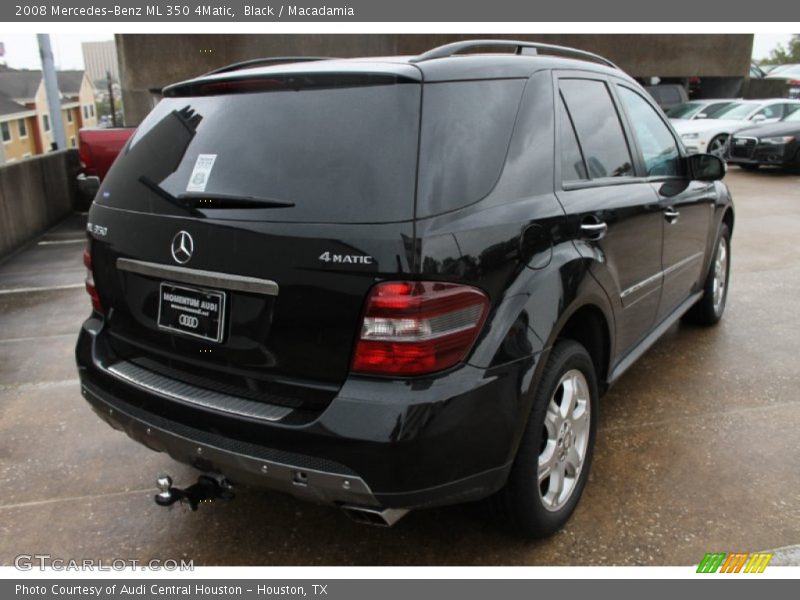 Black / Macadamia 2008 Mercedes-Benz ML 350 4Matic