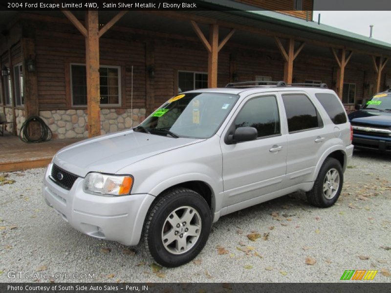 Satin Silver Metallic / Ebony Black 2004 Ford Escape Limited 4WD