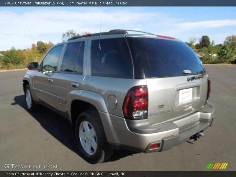 Light Pewter Metallic / Medium Oak 2002 Chevrolet TrailBlazer LS 4x4