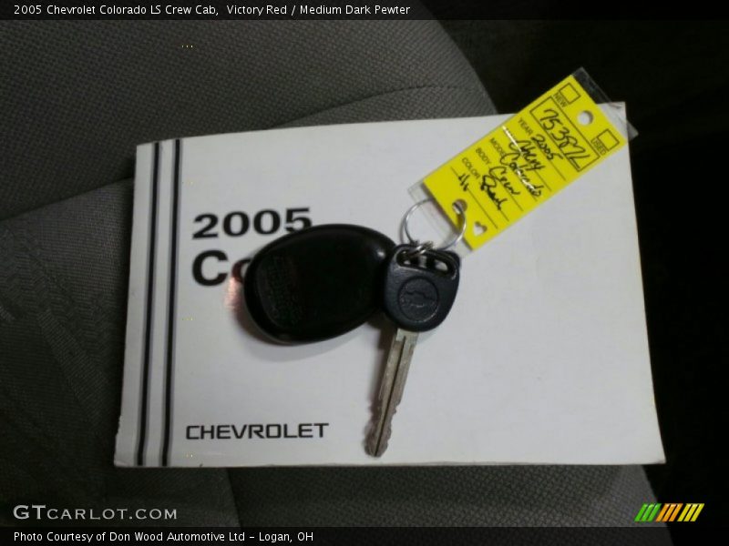 Victory Red / Medium Dark Pewter 2005 Chevrolet Colorado LS Crew Cab