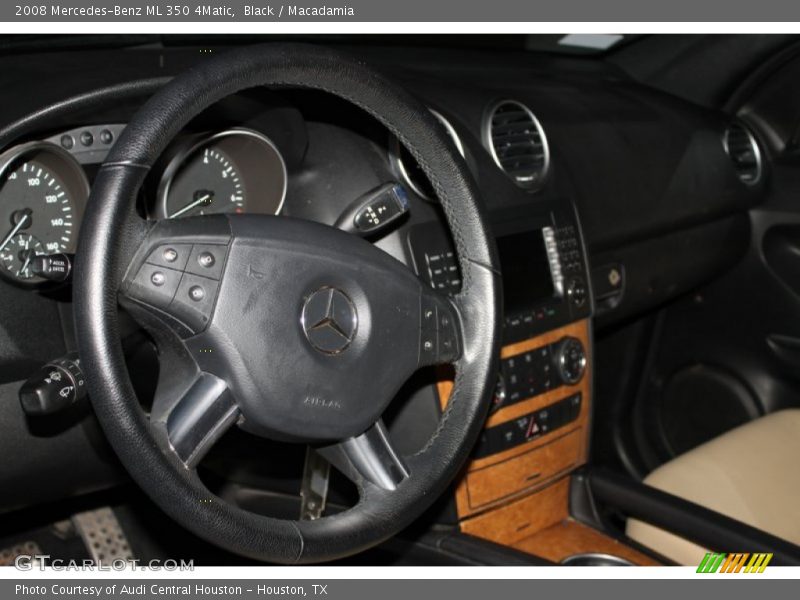 Black / Macadamia 2008 Mercedes-Benz ML 350 4Matic
