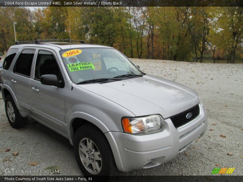 Satin Silver Metallic / Ebony Black 2004 Ford Escape Limited 4WD