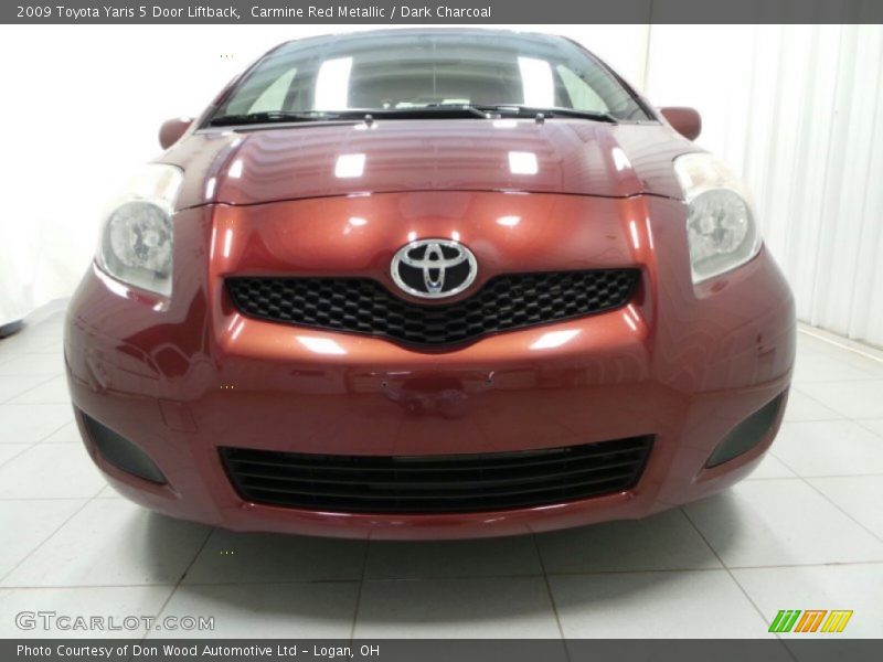 Carmine Red Metallic / Dark Charcoal 2009 Toyota Yaris 5 Door Liftback