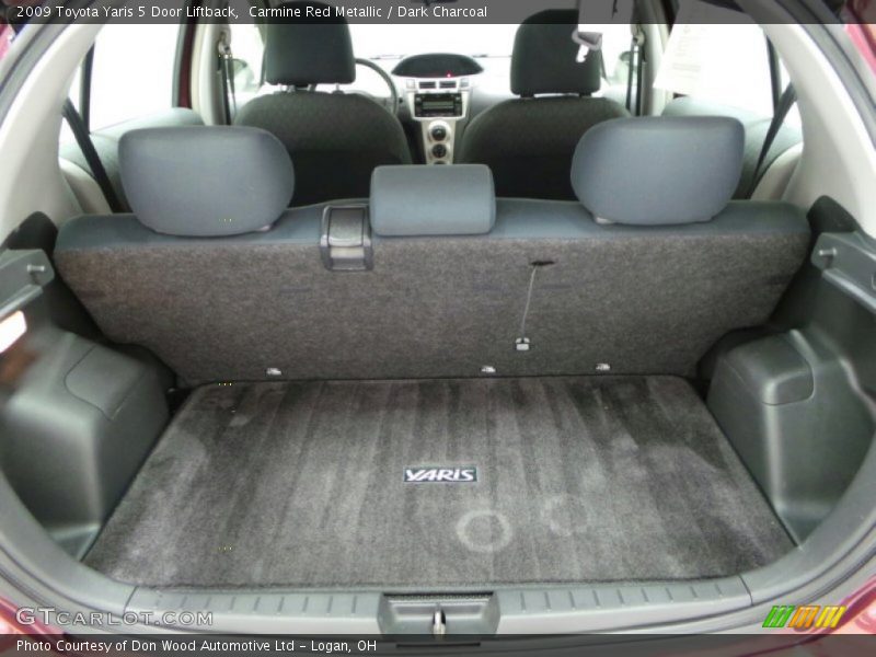 Carmine Red Metallic / Dark Charcoal 2009 Toyota Yaris 5 Door Liftback