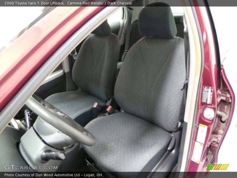 Carmine Red Metallic / Dark Charcoal 2009 Toyota Yaris 5 Door Liftback