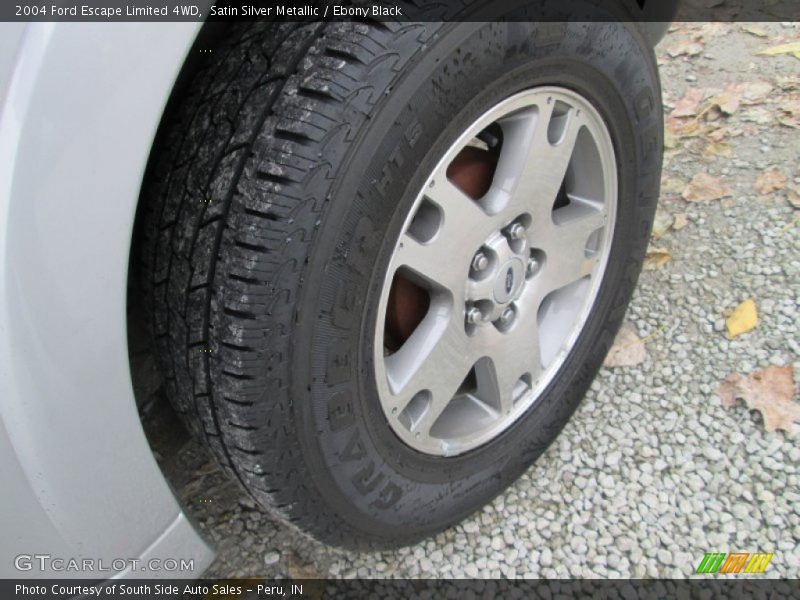 Satin Silver Metallic / Ebony Black 2004 Ford Escape Limited 4WD