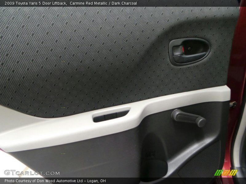 Carmine Red Metallic / Dark Charcoal 2009 Toyota Yaris 5 Door Liftback