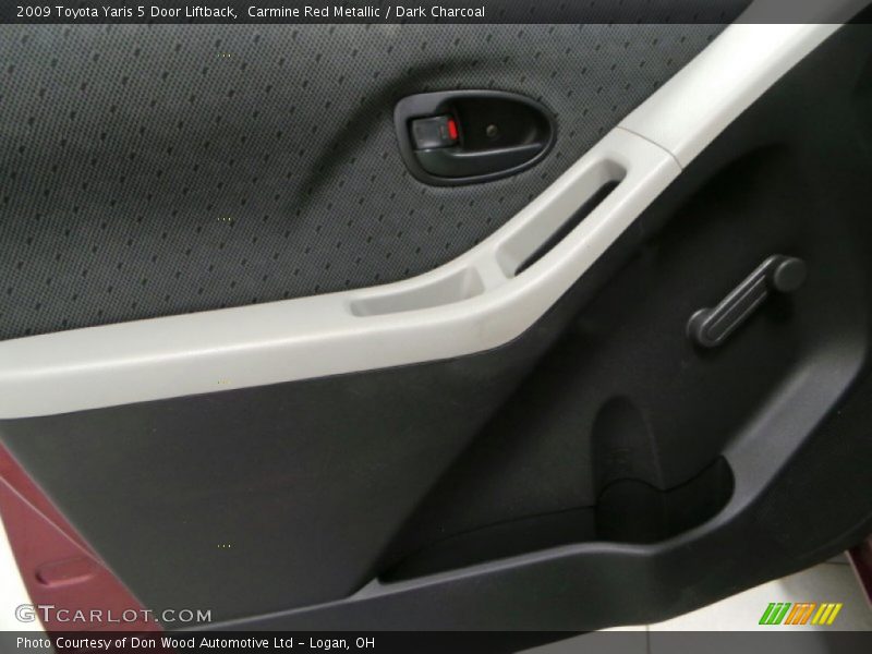 Carmine Red Metallic / Dark Charcoal 2009 Toyota Yaris 5 Door Liftback