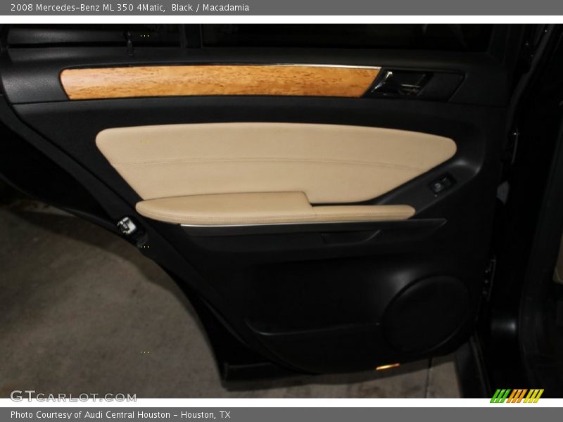 Black / Macadamia 2008 Mercedes-Benz ML 350 4Matic