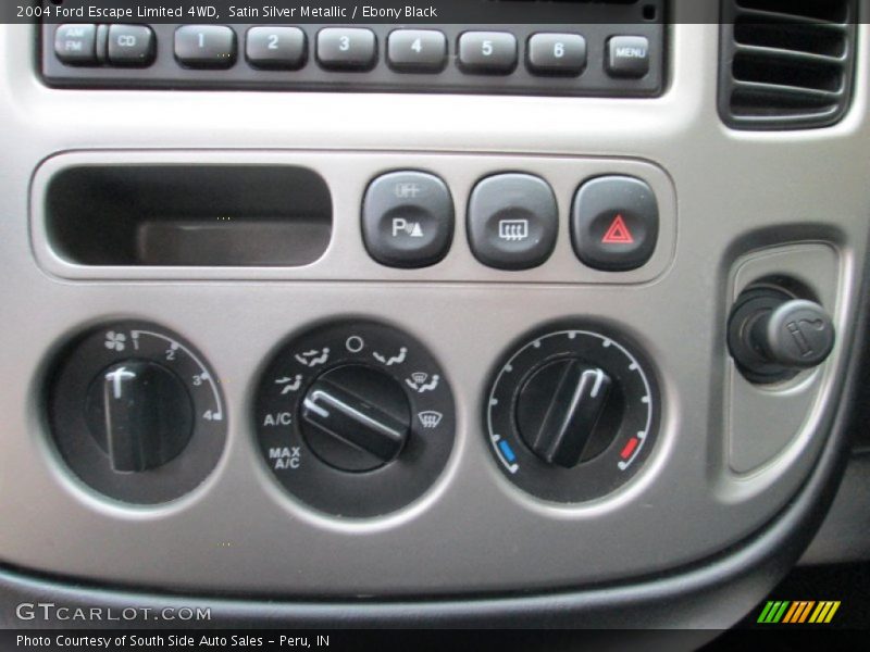 Satin Silver Metallic / Ebony Black 2004 Ford Escape Limited 4WD