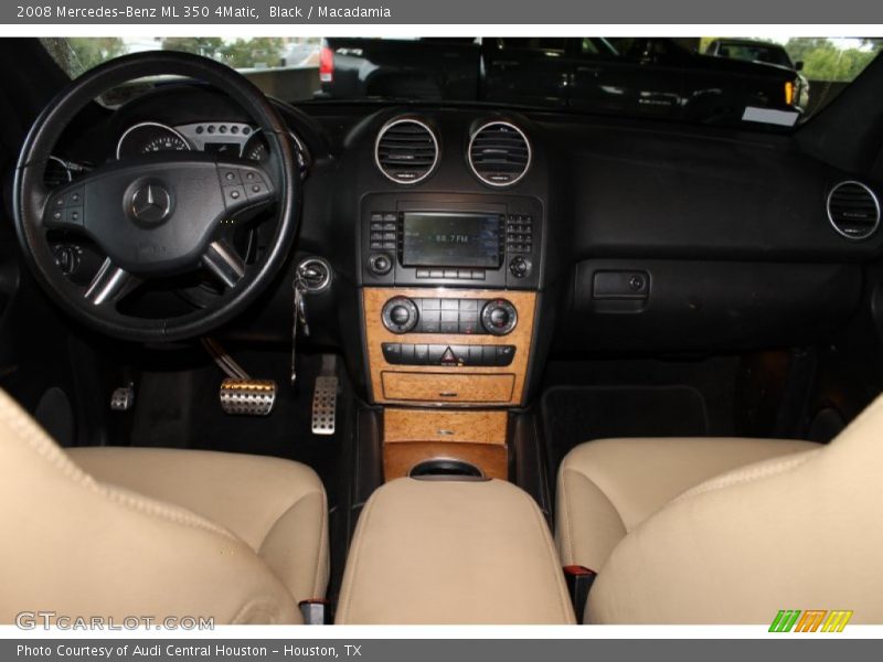 Black / Macadamia 2008 Mercedes-Benz ML 350 4Matic
