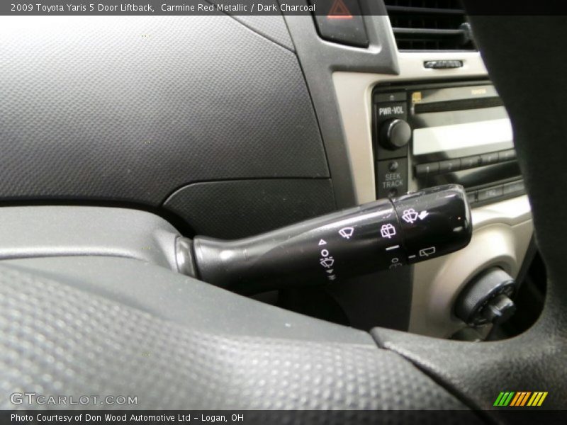 Carmine Red Metallic / Dark Charcoal 2009 Toyota Yaris 5 Door Liftback