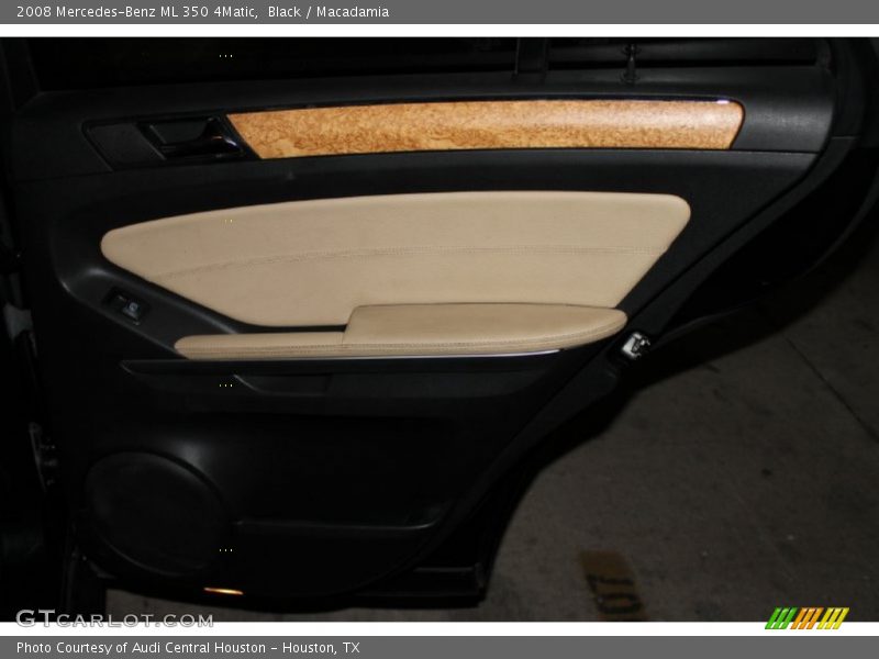 Black / Macadamia 2008 Mercedes-Benz ML 350 4Matic