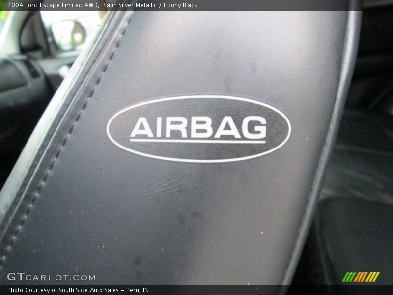 Satin Silver Metallic / Ebony Black 2004 Ford Escape Limited 4WD