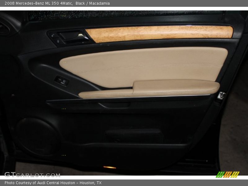 Black / Macadamia 2008 Mercedes-Benz ML 350 4Matic