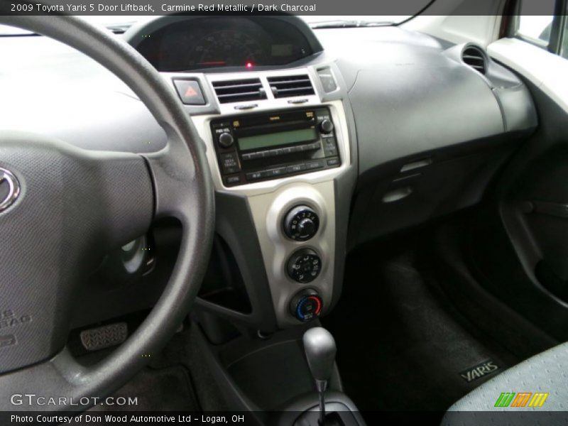 Carmine Red Metallic / Dark Charcoal 2009 Toyota Yaris 5 Door Liftback