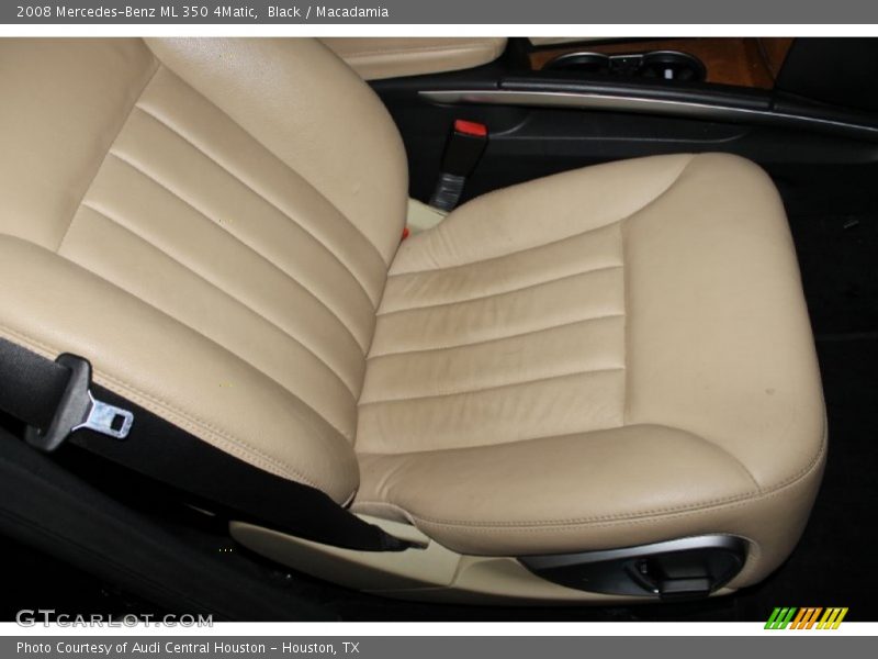 Black / Macadamia 2008 Mercedes-Benz ML 350 4Matic