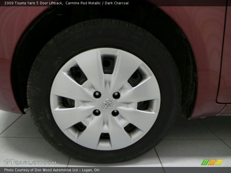 Carmine Red Metallic / Dark Charcoal 2009 Toyota Yaris 5 Door Liftback