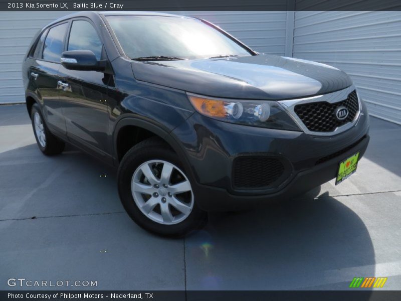 Baltic Blue / Gray 2013 Kia Sorento LX