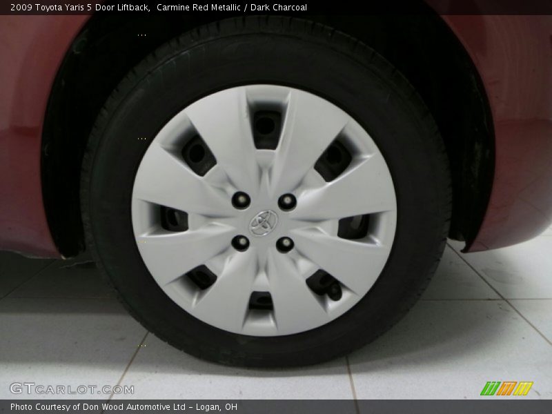 Carmine Red Metallic / Dark Charcoal 2009 Toyota Yaris 5 Door Liftback