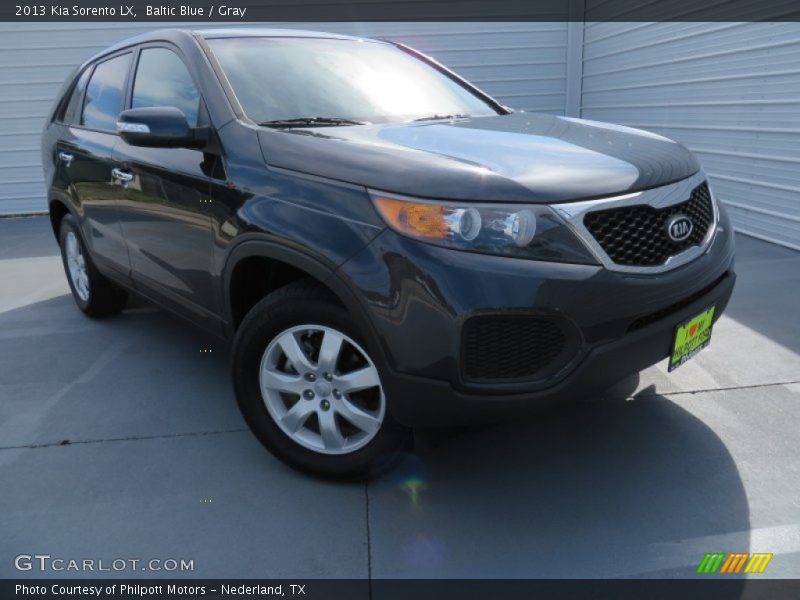 Baltic Blue / Gray 2013 Kia Sorento LX