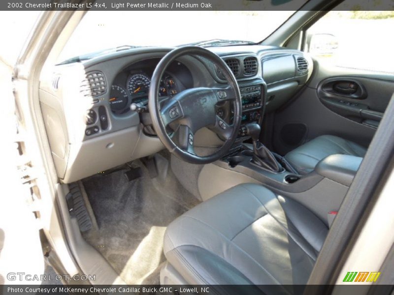 Light Pewter Metallic / Medium Oak 2002 Chevrolet TrailBlazer LS 4x4
