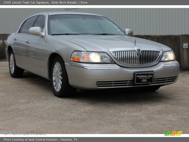 Silver Birch Metallic / Dove 2005 Lincoln Town Car Signature