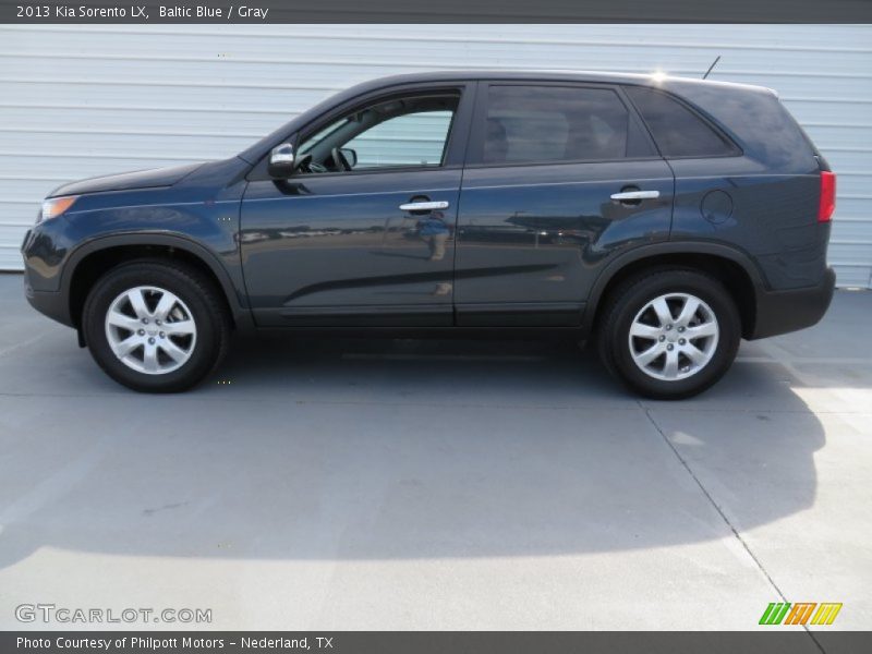 Baltic Blue / Gray 2013 Kia Sorento LX