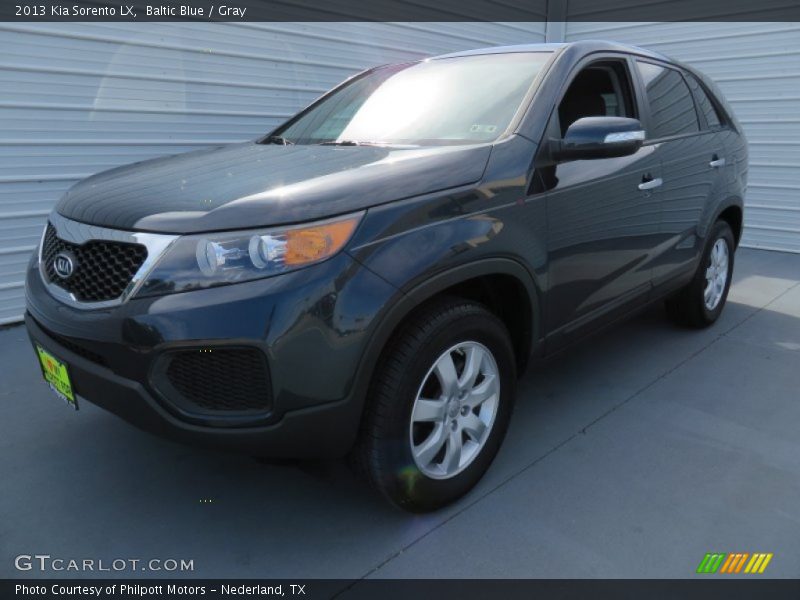 Baltic Blue / Gray 2013 Kia Sorento LX