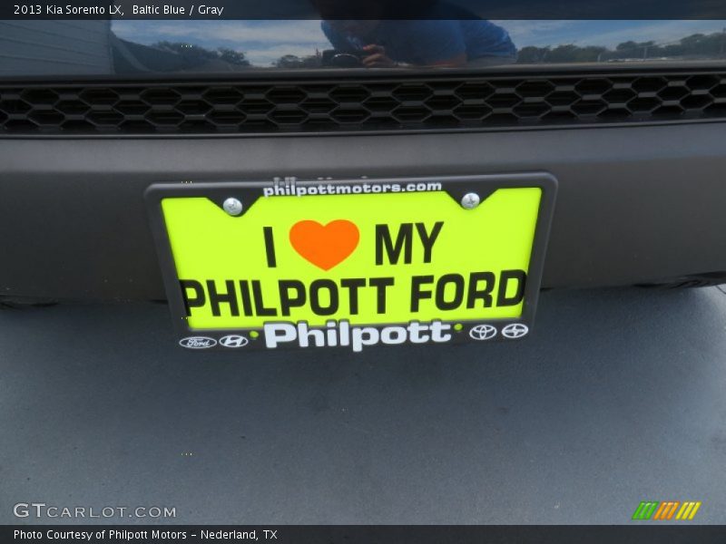 Baltic Blue / Gray 2013 Kia Sorento LX