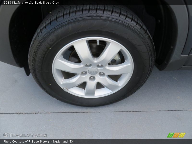 Baltic Blue / Gray 2013 Kia Sorento LX