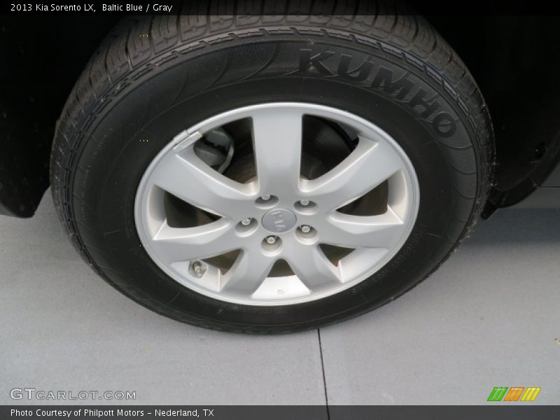 Baltic Blue / Gray 2013 Kia Sorento LX