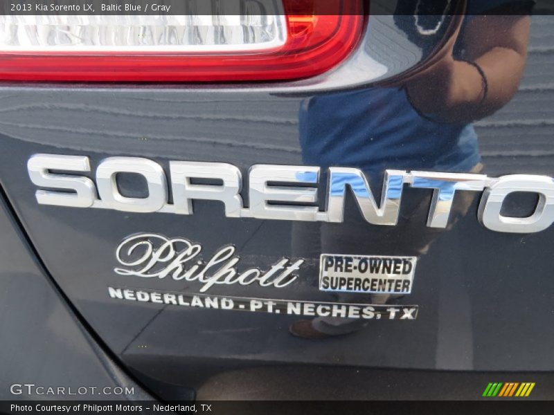 Baltic Blue / Gray 2013 Kia Sorento LX