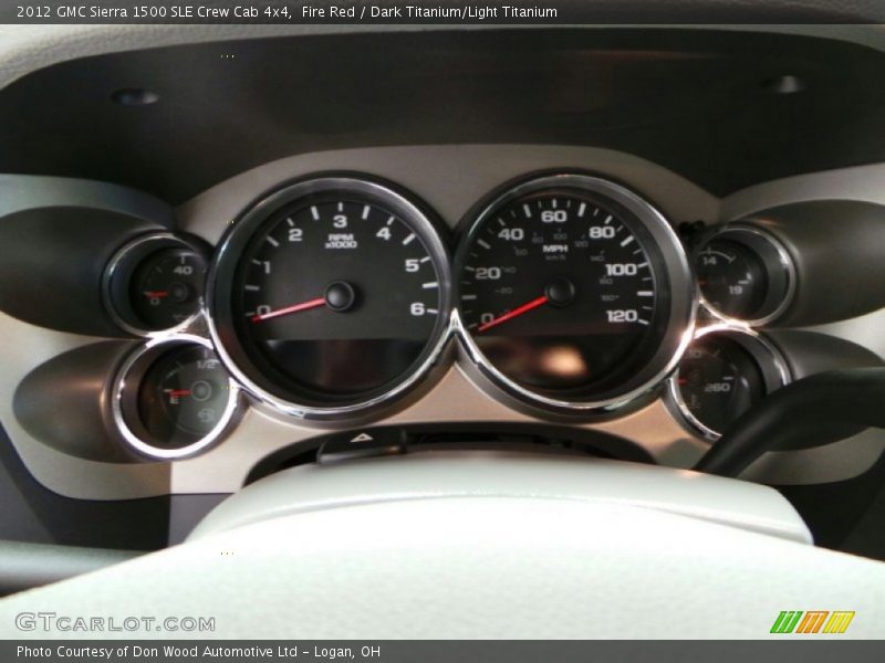 Fire Red / Dark Titanium/Light Titanium 2012 GMC Sierra 1500 SLE Crew Cab 4x4