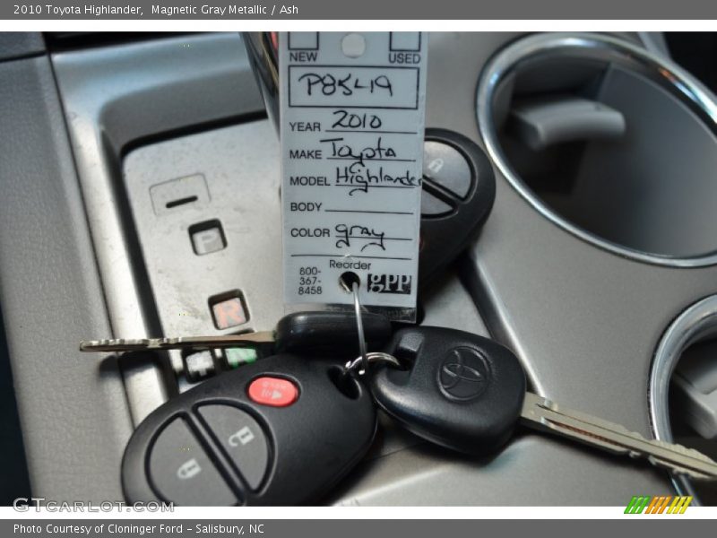 Magnetic Gray Metallic / Ash 2010 Toyota Highlander