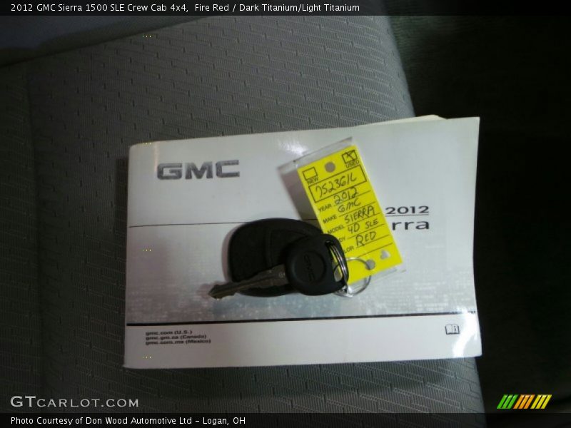Fire Red / Dark Titanium/Light Titanium 2012 GMC Sierra 1500 SLE Crew Cab 4x4