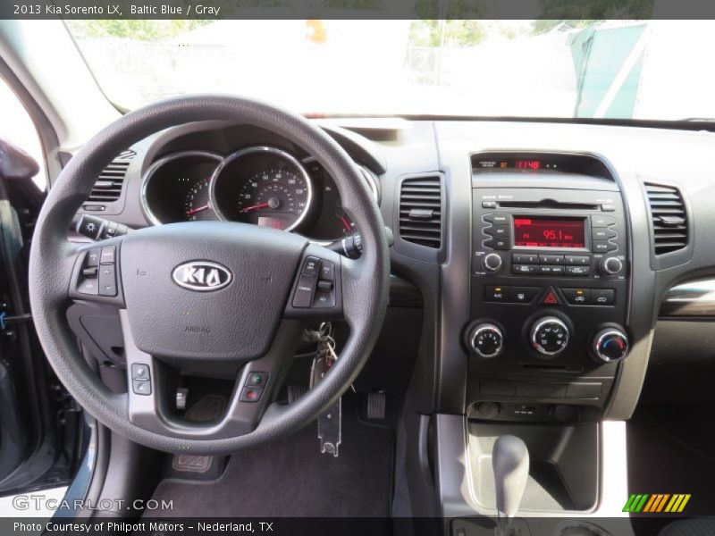 Baltic Blue / Gray 2013 Kia Sorento LX