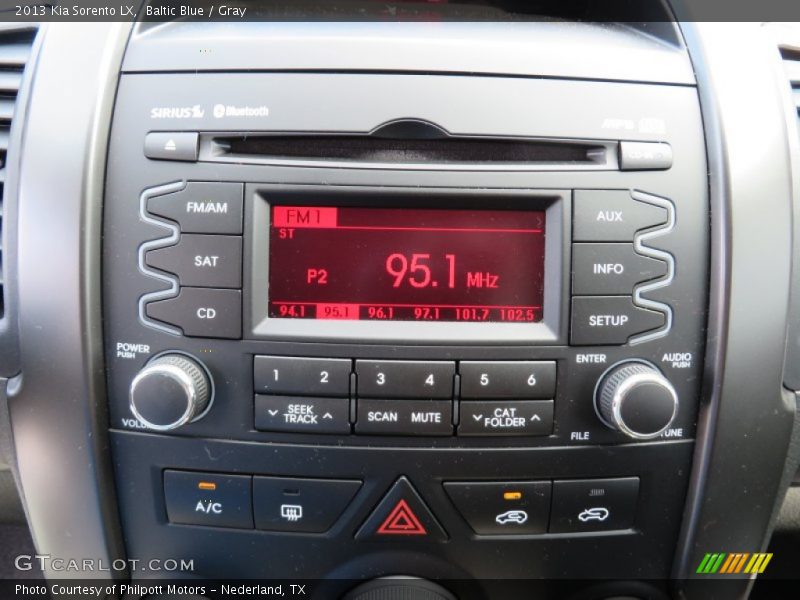 Baltic Blue / Gray 2013 Kia Sorento LX