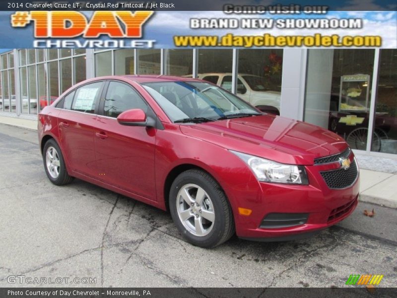 Crystal Red Tintcoat / Jet Black 2014 Chevrolet Cruze LT