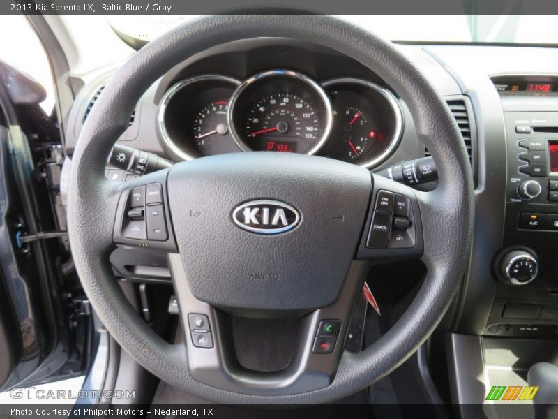 Baltic Blue / Gray 2013 Kia Sorento LX