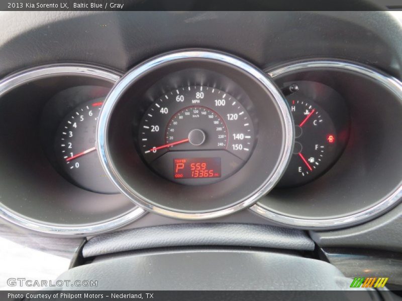 Baltic Blue / Gray 2013 Kia Sorento LX