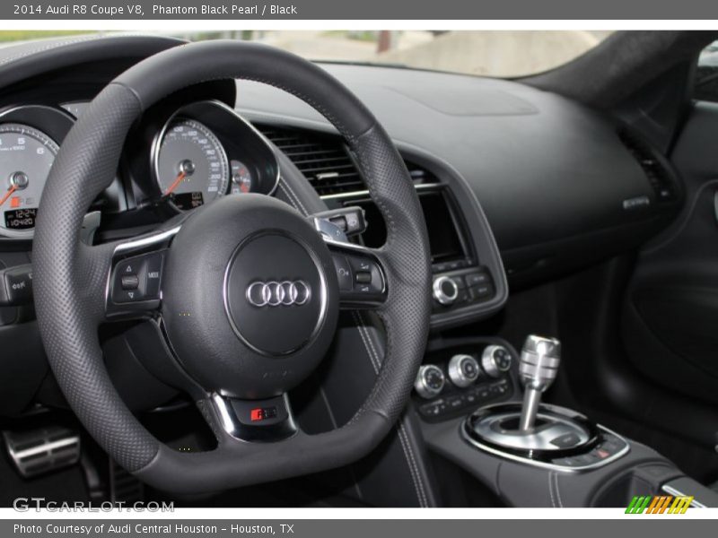 Phantom Black Pearl / Black 2014 Audi R8 Coupe V8