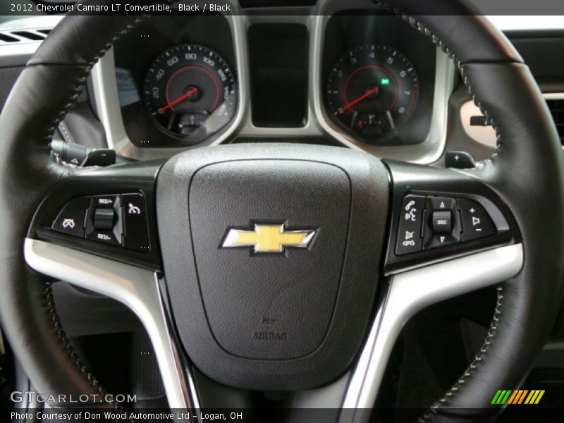 Black / Black 2012 Chevrolet Camaro LT Convertible