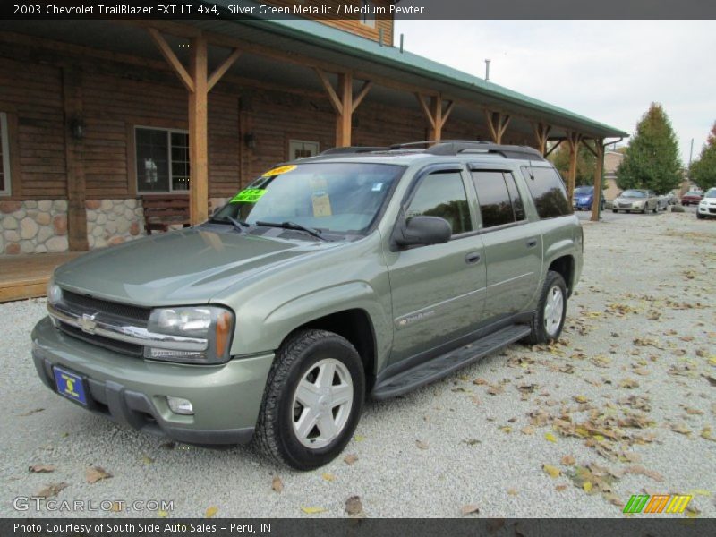 Silver Green Metallic / Medium Pewter 2003 Chevrolet TrailBlazer EXT LT 4x4