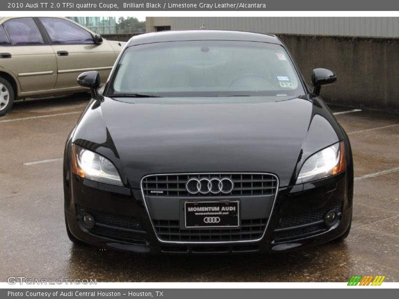 Brilliant Black / Limestone Gray Leather/Alcantara 2010 Audi TT 2.0 TFSI quattro Coupe