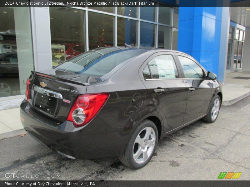 Mocha Bronze Metallic / Jet Black/Dark Titanium 2014 Chevrolet Sonic LTZ Sedan