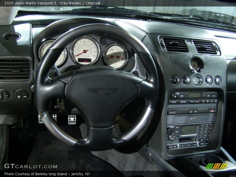 2006 Aston Martin Vanquish S, Grey/Black, Steering Wheel and Dash - 2005 Aston Martin Vanquish S