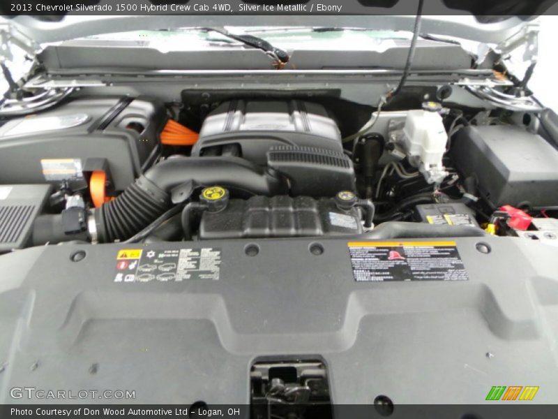 Silver Ice Metallic / Ebony 2013 Chevrolet Silverado 1500 Hybrid Crew Cab 4WD